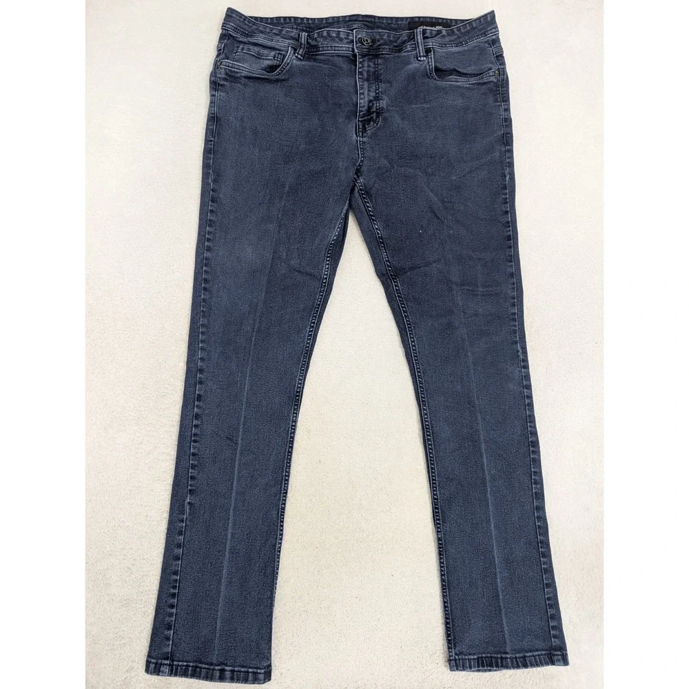 The Perfect Jean NYC TPJ Jeans Mens 40X34 Blue Slim Fit Stretch Comfort Viscose‎